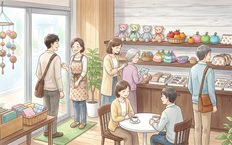11月10日（火）〜12日（木）の3日間、ハコブネ平岸の一階で「ハコブネ ショップOPENデイ」を開きます。手作り品、リメイク品・フリマ、プチカフェ。あわせて、就労B型（ハコブネ平岸）の見学会も開催します。見学だけでも、ご家族と一緒でも大丈夫です。